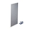 Triton Products (1) 30 In. W x 12 In. H Silver Epoxy 18-Gauge Steel Square Hole Pegboard Strip LBS-3S - alternate 1